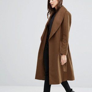 New Look Chocolate Brown Camel Coat